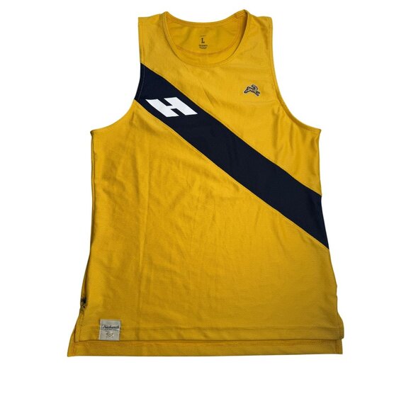 Tracksmith Tops - Tracksmith Womens Singlet Strata Yellow Navy Size Large